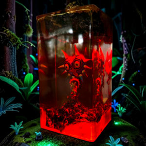 majora's mask epoxy lamp decor