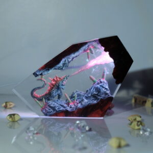 standing godzilla night light decor