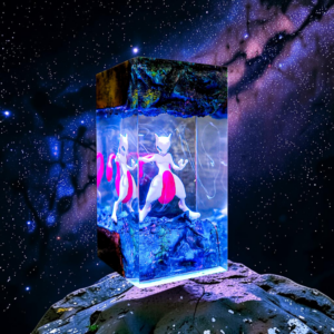 mewtwo resin lamp decor
