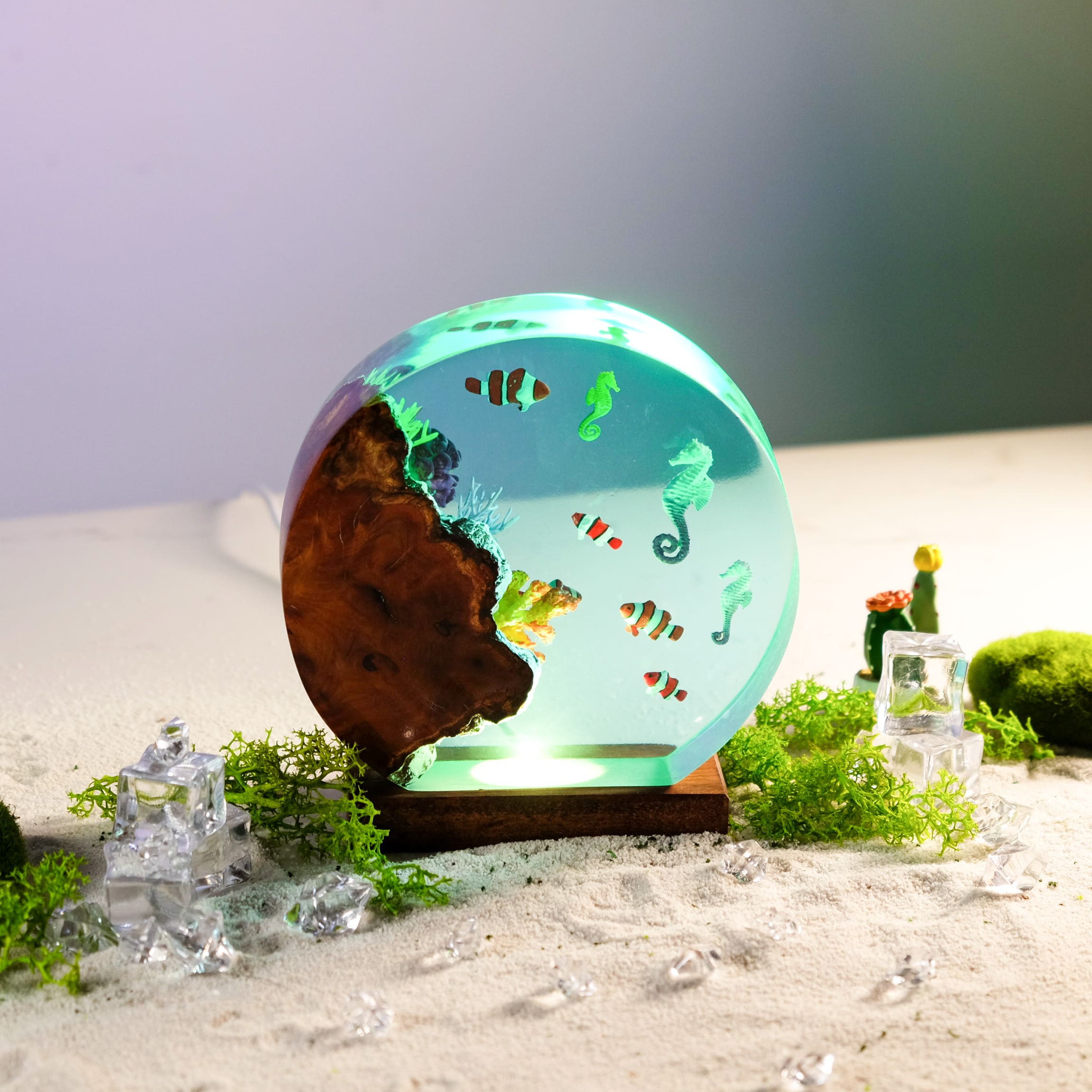 sea creatures table lamp decor