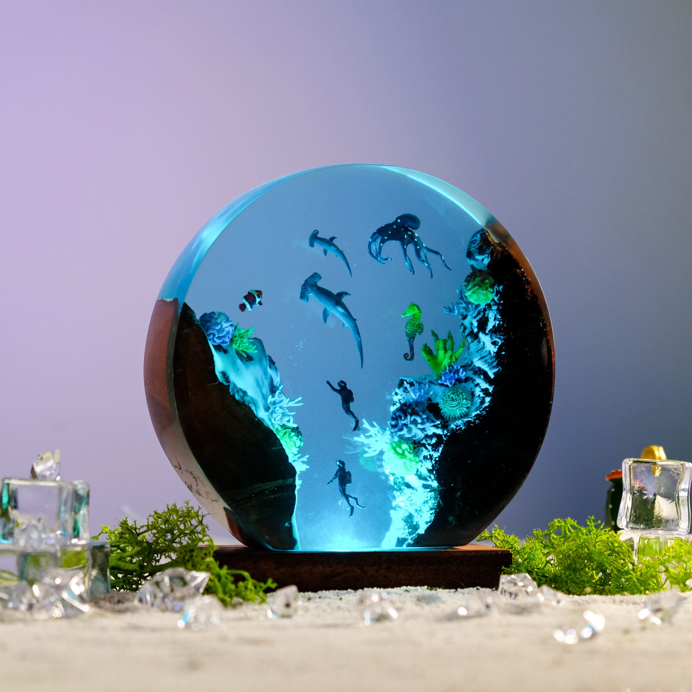 octopus table lamp decor