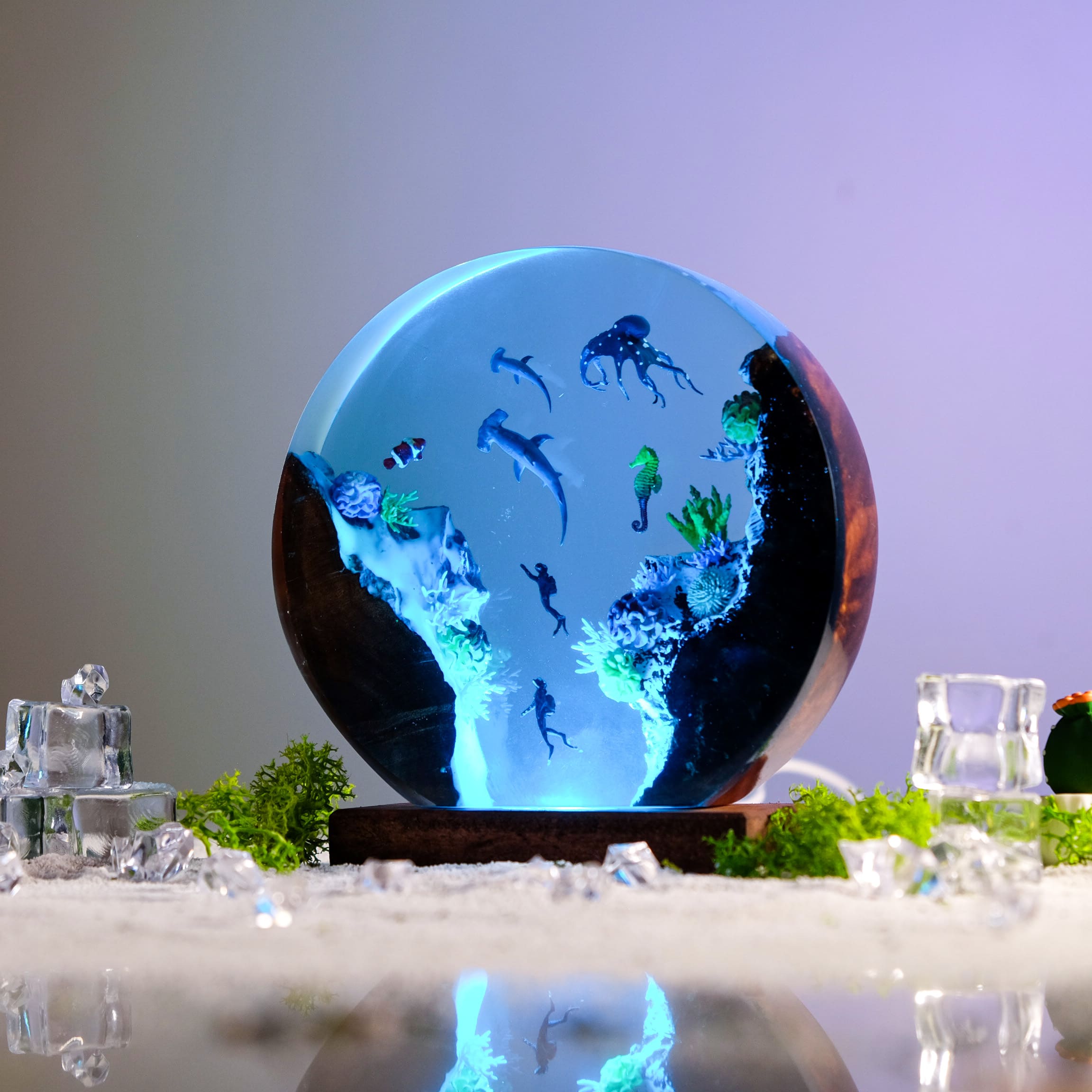 octopus night light decor