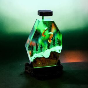 fox resin lamp