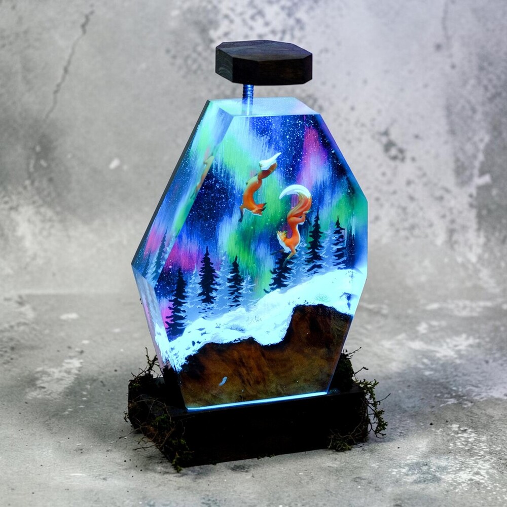 fox lamp decor