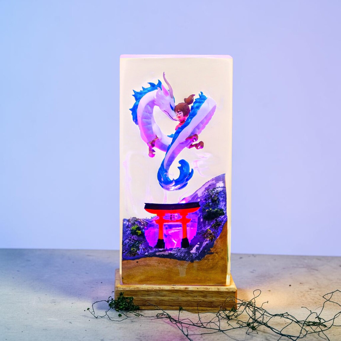spirited away resin lamp
