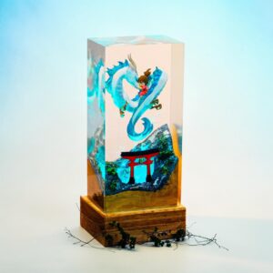 spirited away epoxy lamp