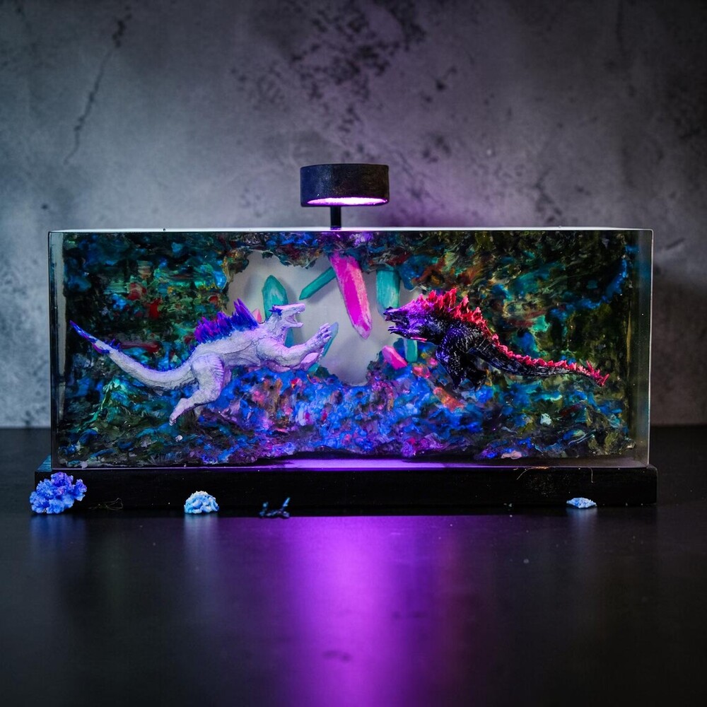 godzilla vs shimo resin lamp