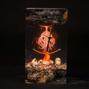 dark souls bonfire night light