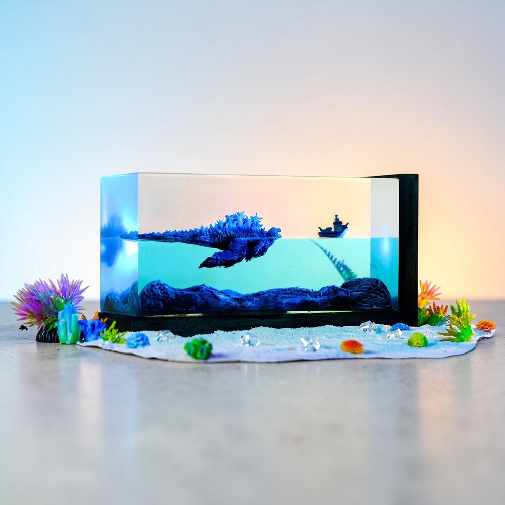 shin godzilla resin lamp decor