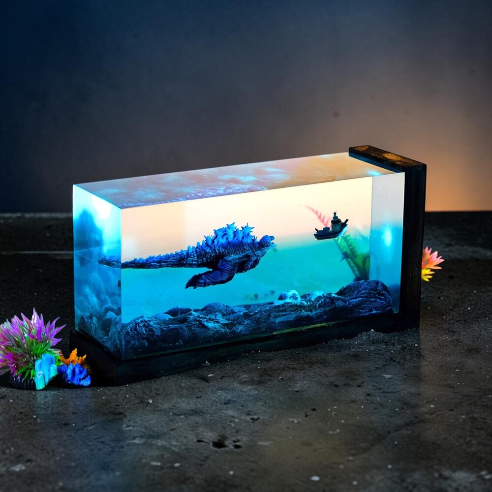 shin godzilla lamp decor