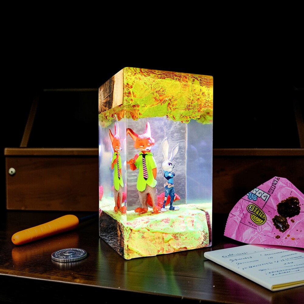 zootopia resin lamp