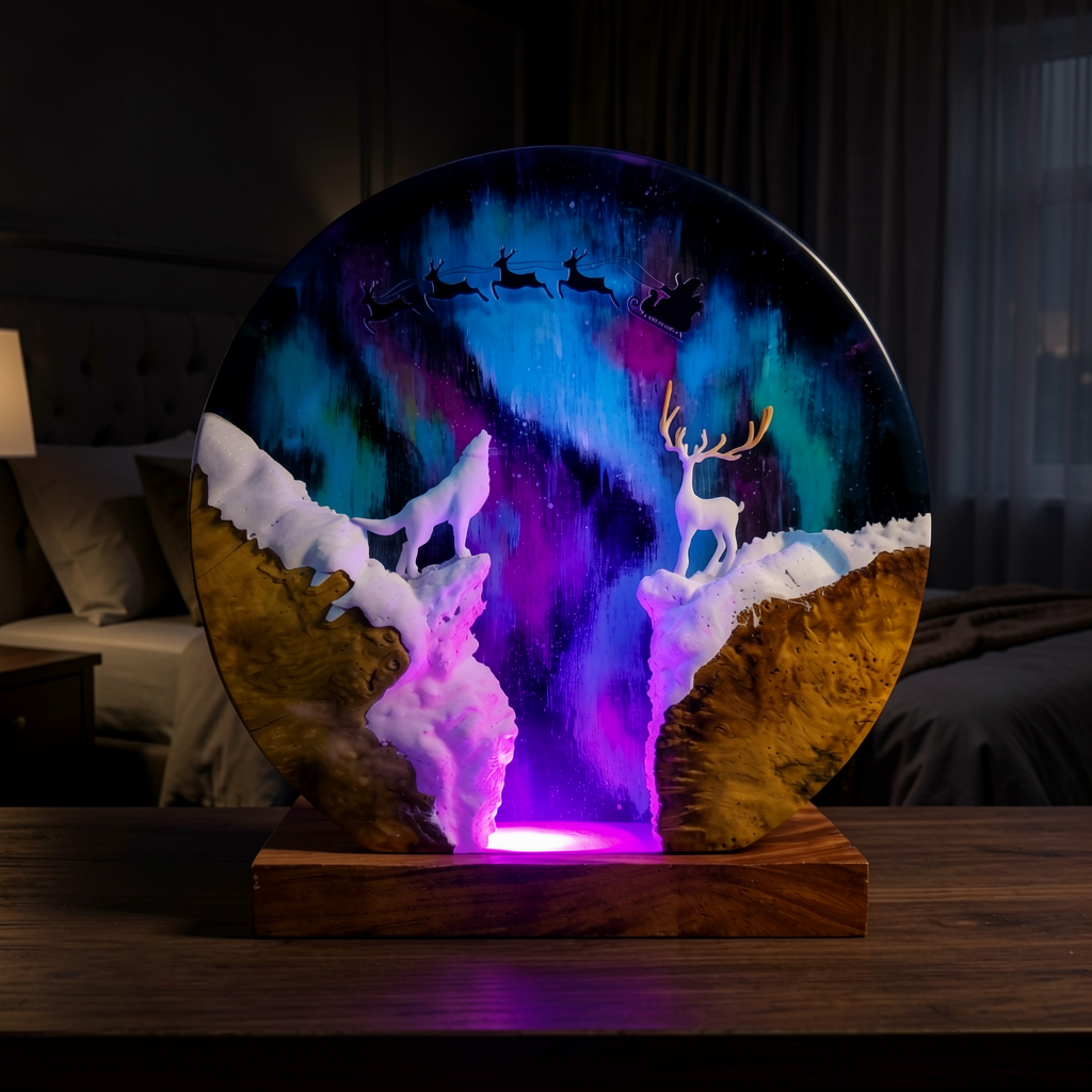 aurora borealis table lamp