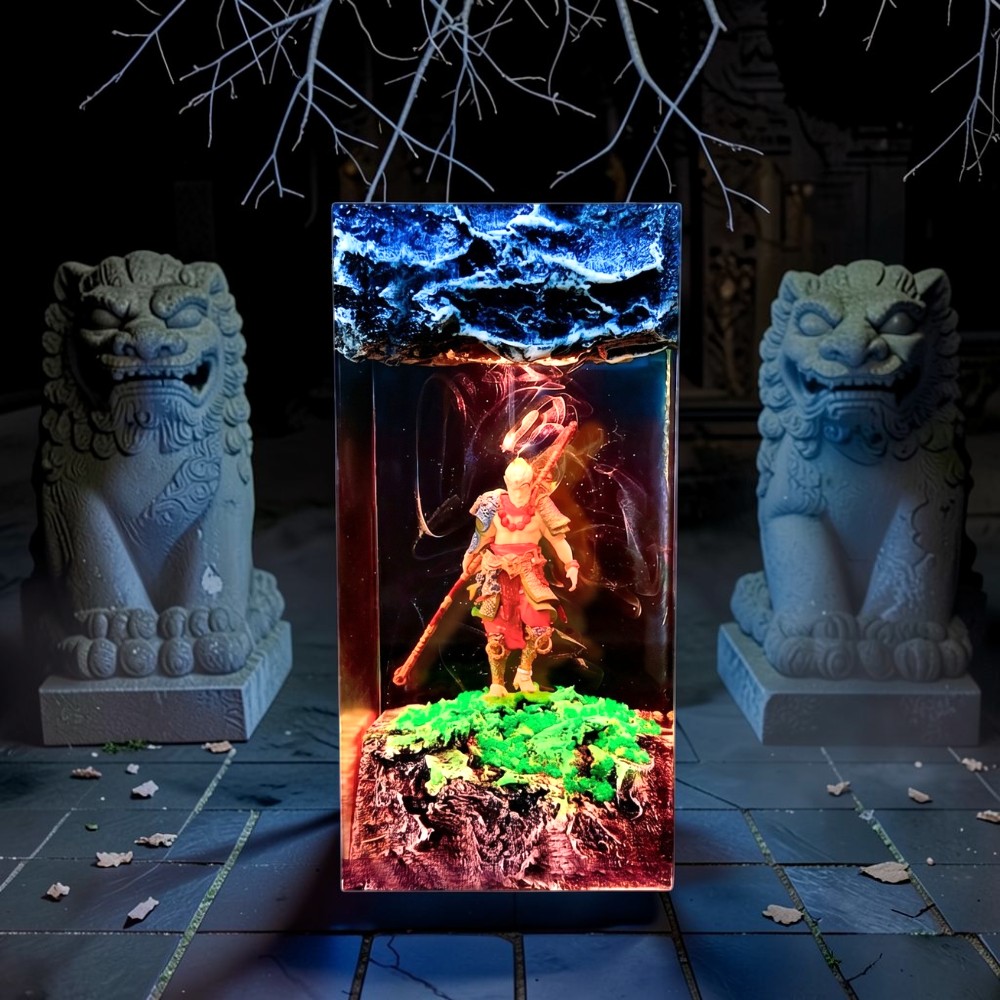 black myth wukong epoxy lamp