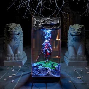 black myth wukong resin lamp