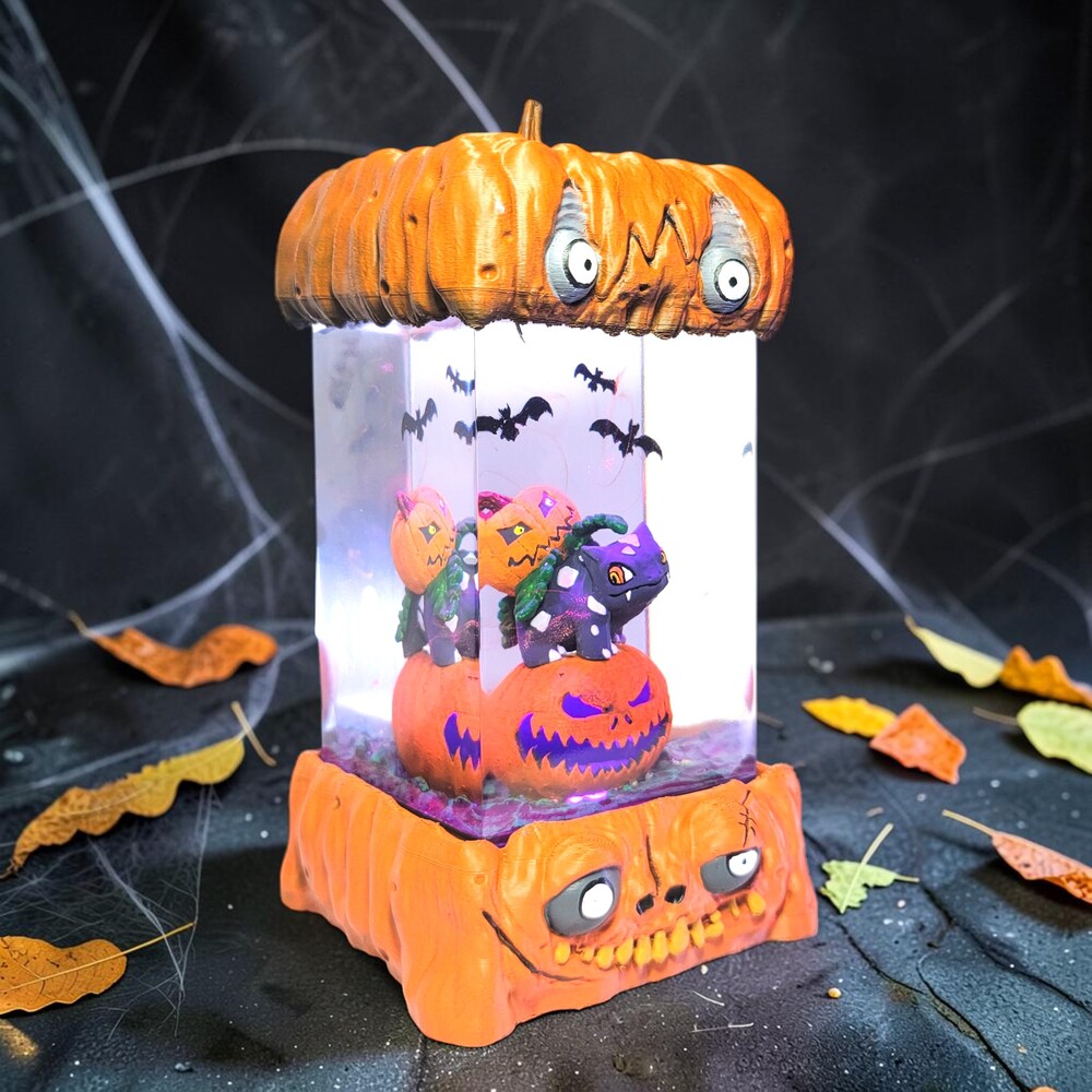 bulbasaur halloween resin night light
