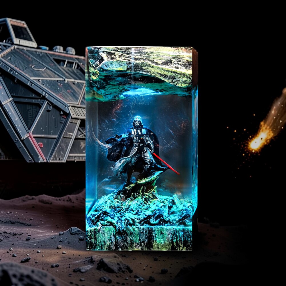 darth vader epoxy lamp