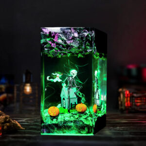 skeleton halloween lamp - green