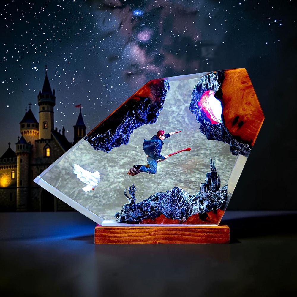 harry potter resin lamp
