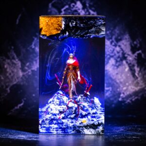 malenia elden ring epoxy lamp blue