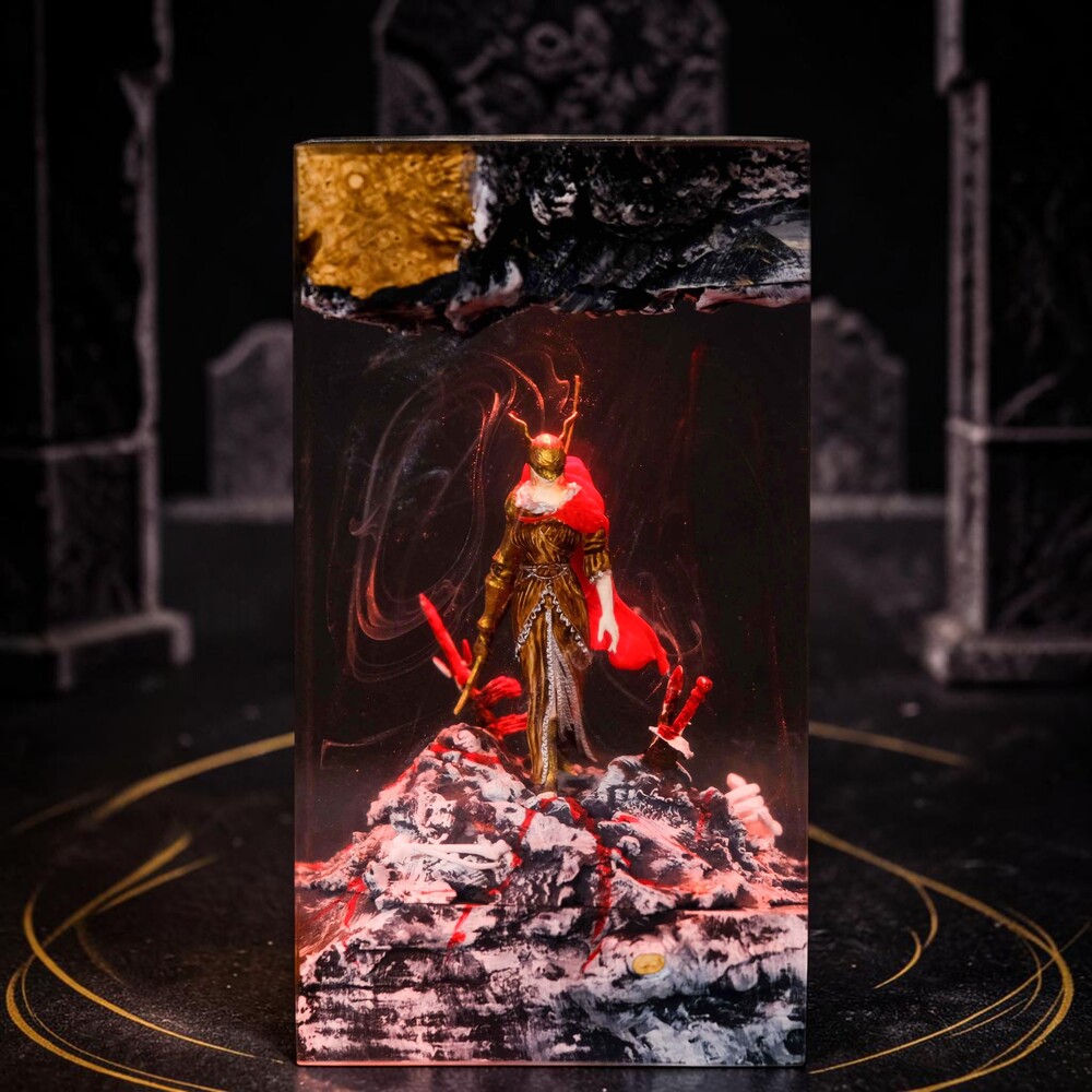 malenia elden ring epoxy lamp red