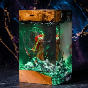 malenia elden ring epoxy lamp table