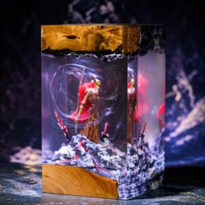 malenia elden ring epoxy desk lamp