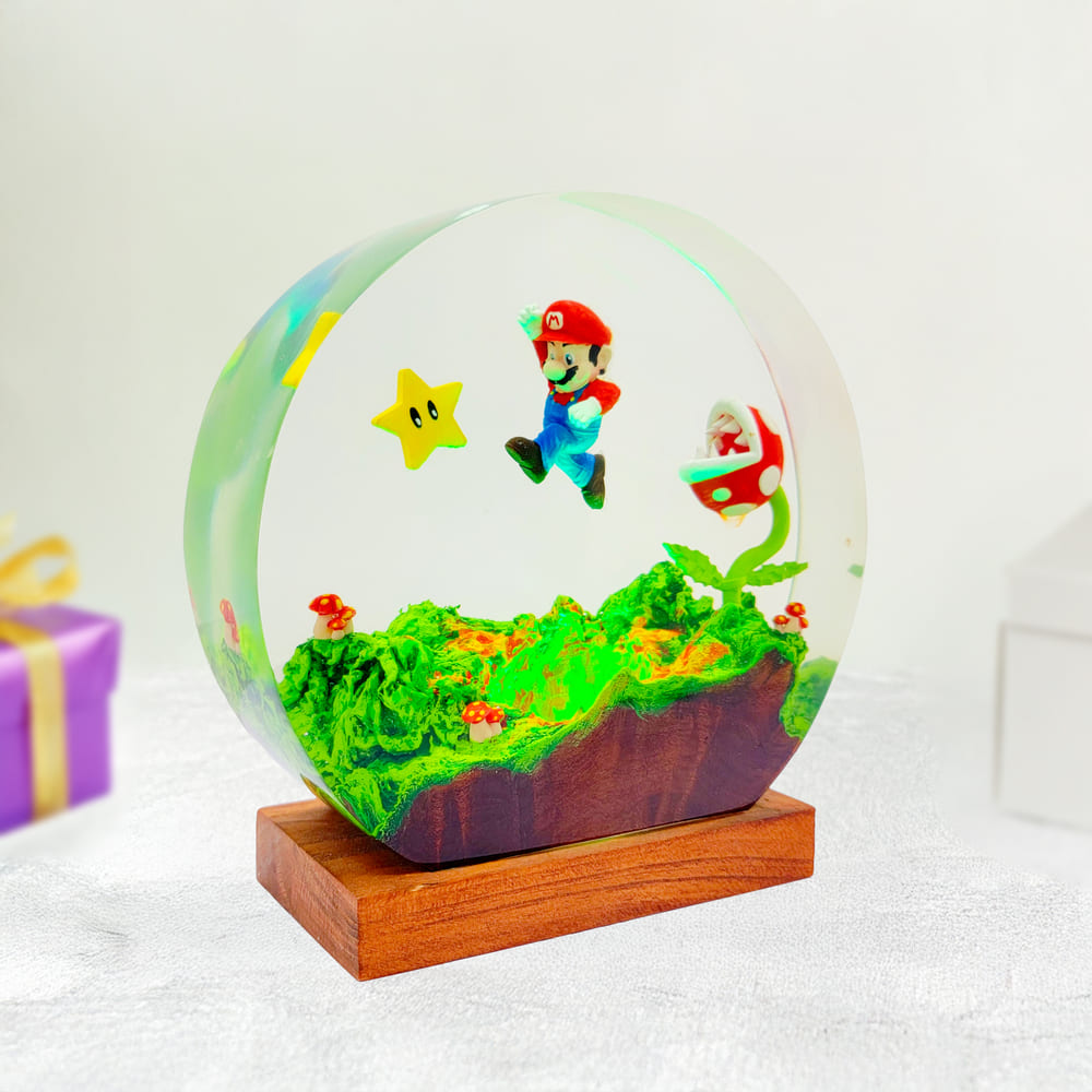 mario lamp green