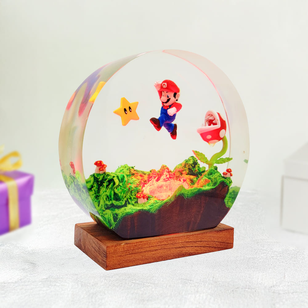 mario lamp red