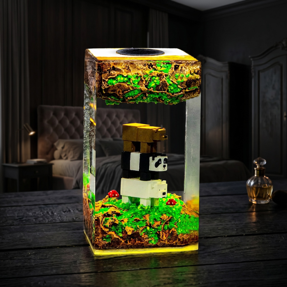 minecraft epoxy lamp