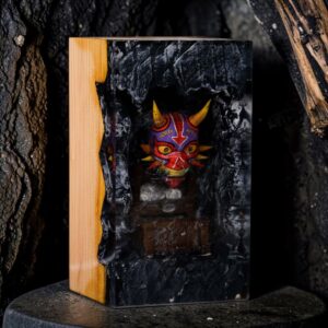 oni mask table lamp