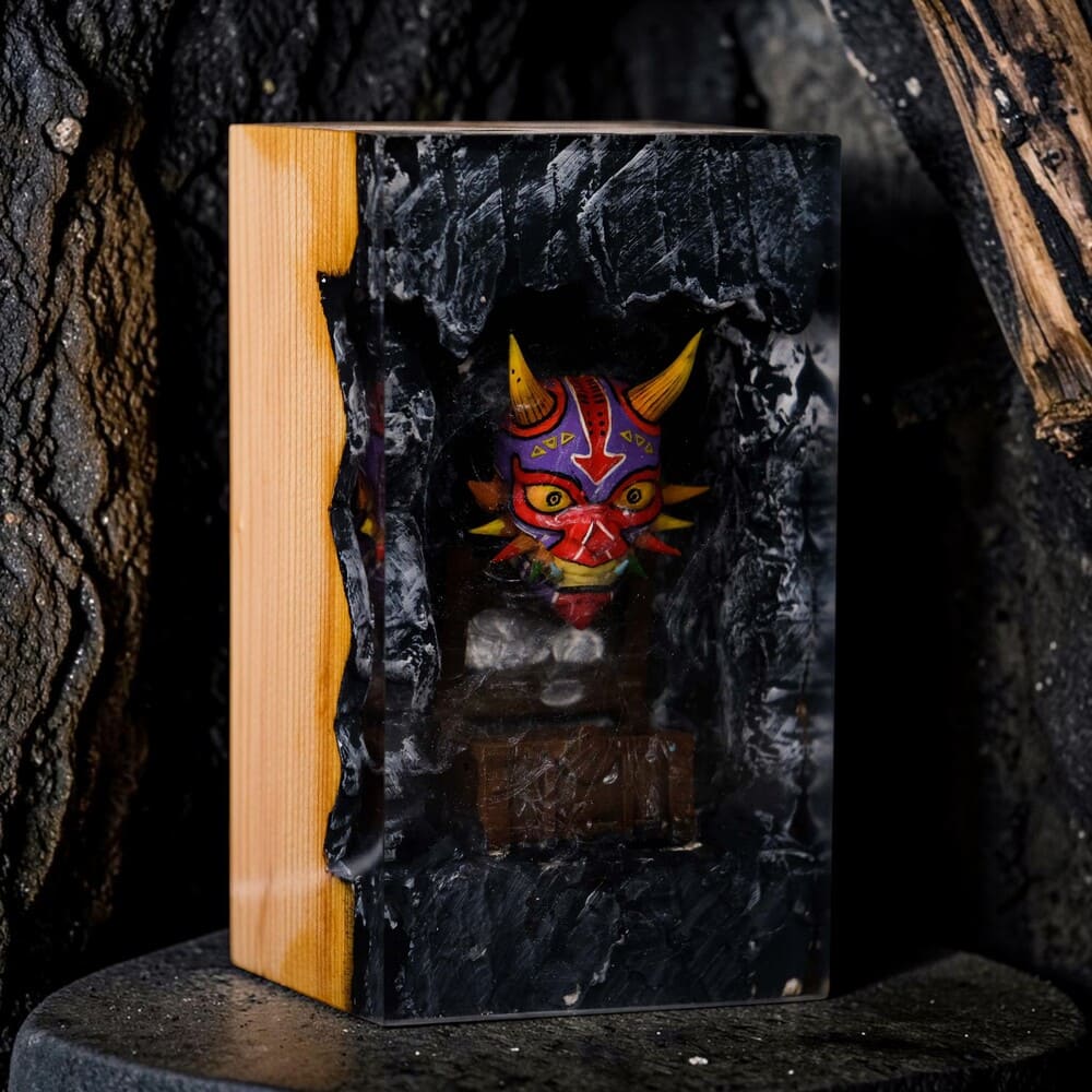 oni mask table lamp