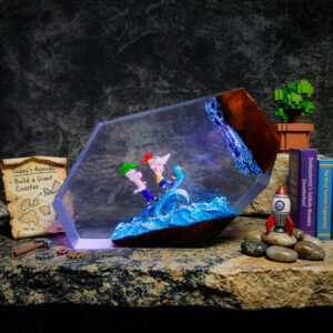 phineas and ferb resin lamp