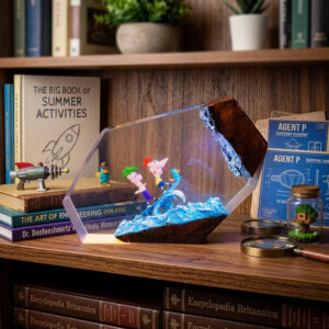 phineas and ferb resin table lamp