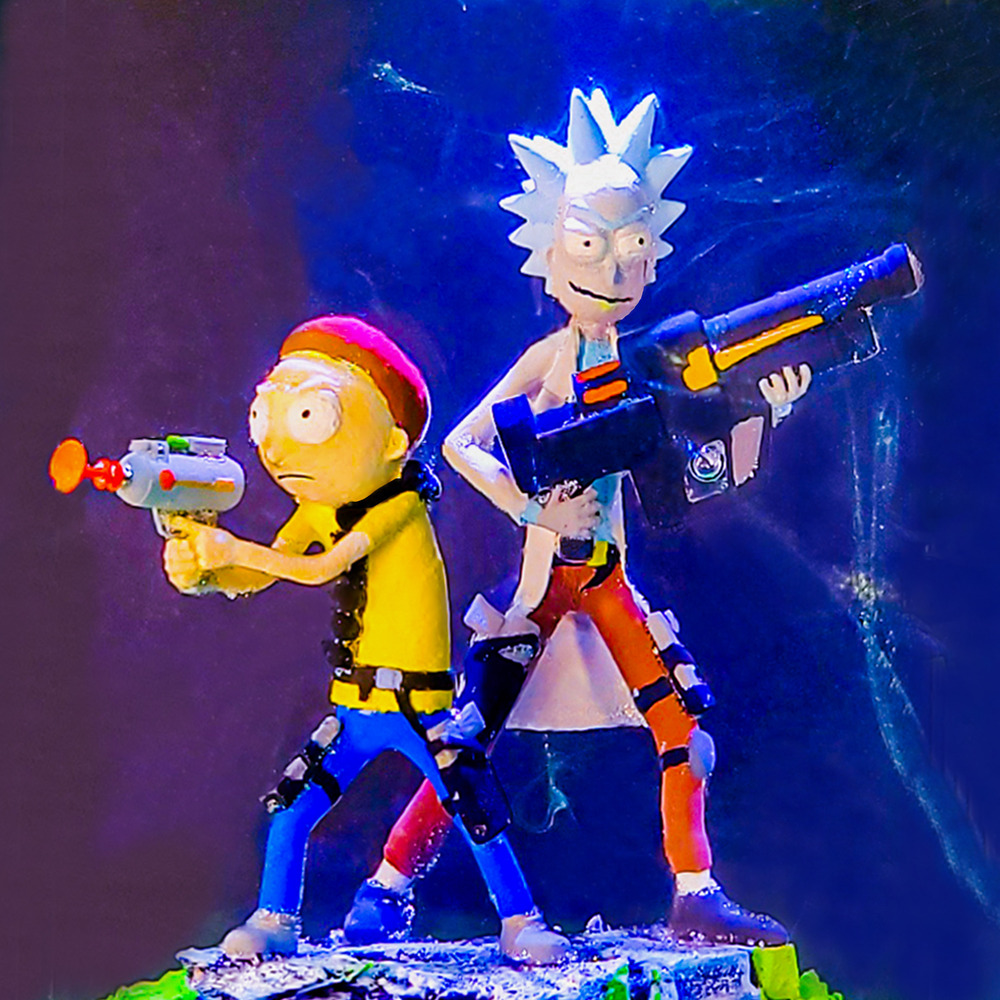rick and morty lamp decor