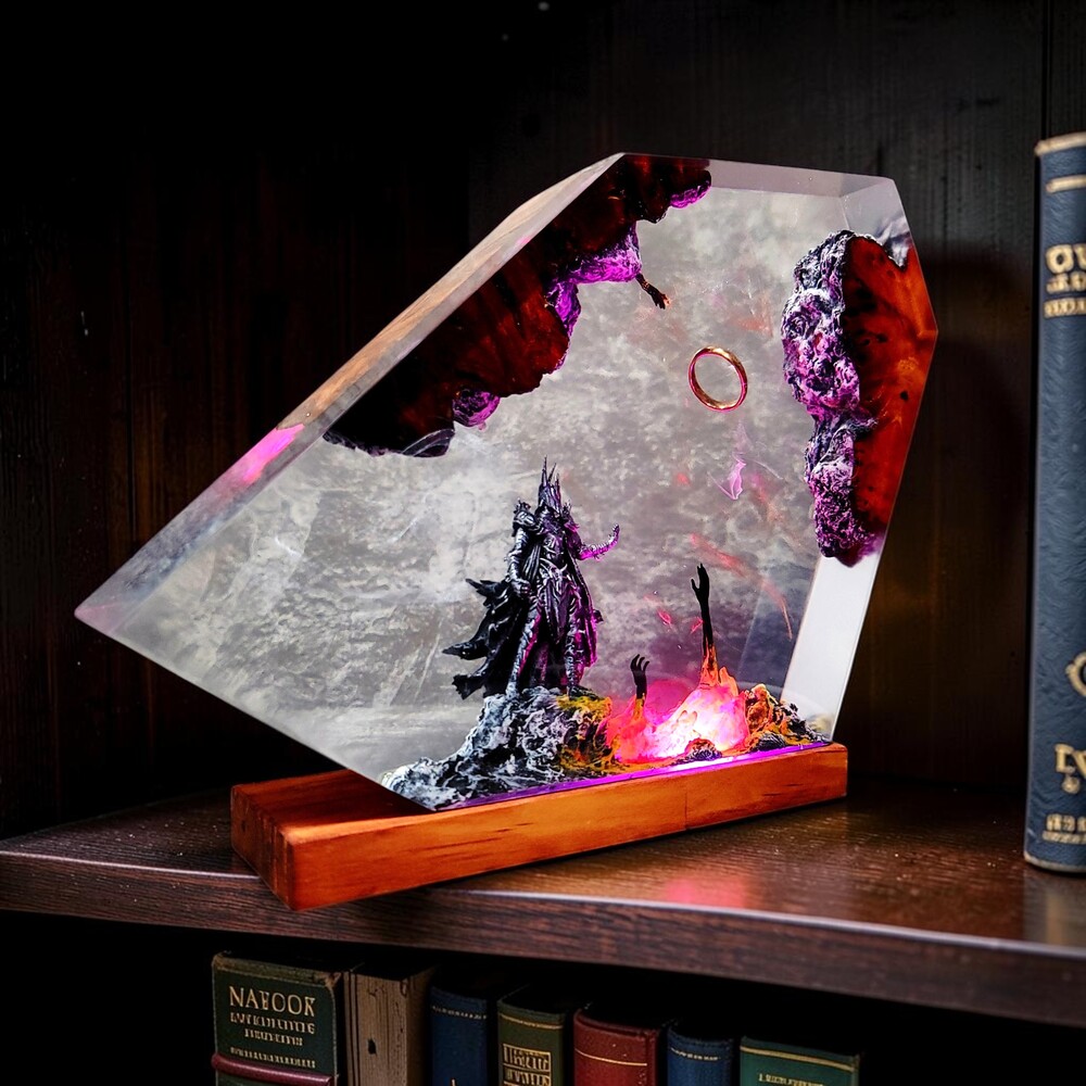 sauron resin table lamp