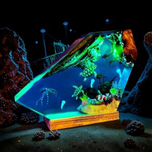 sea animals night light