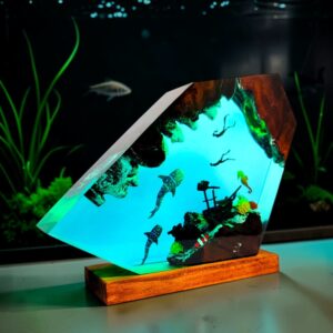 whale table lamp