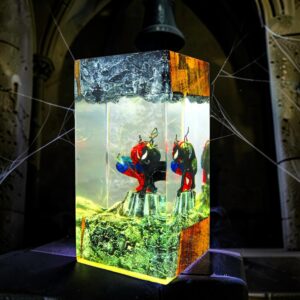 spiderman and venom table lamp
