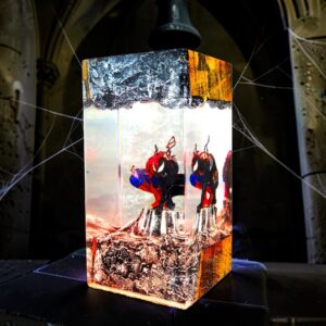 spiderman and venom night light lamp