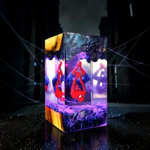 spiderman table resin lamp