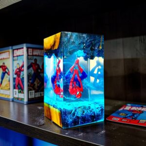 spiderman resin lamp