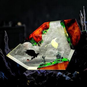 toothless dragon 3d epoxy lamp