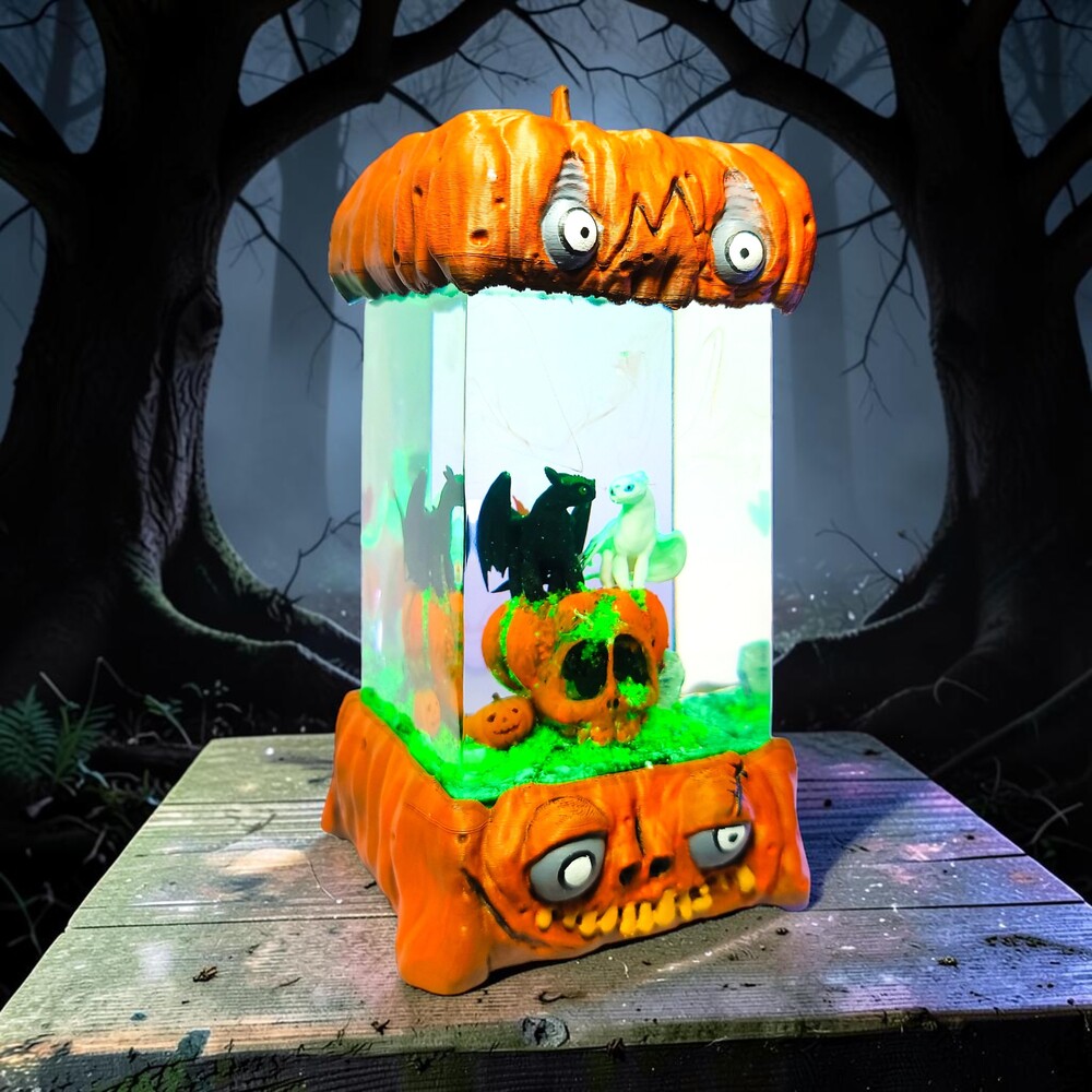 toothless dragon halloween resin lamp