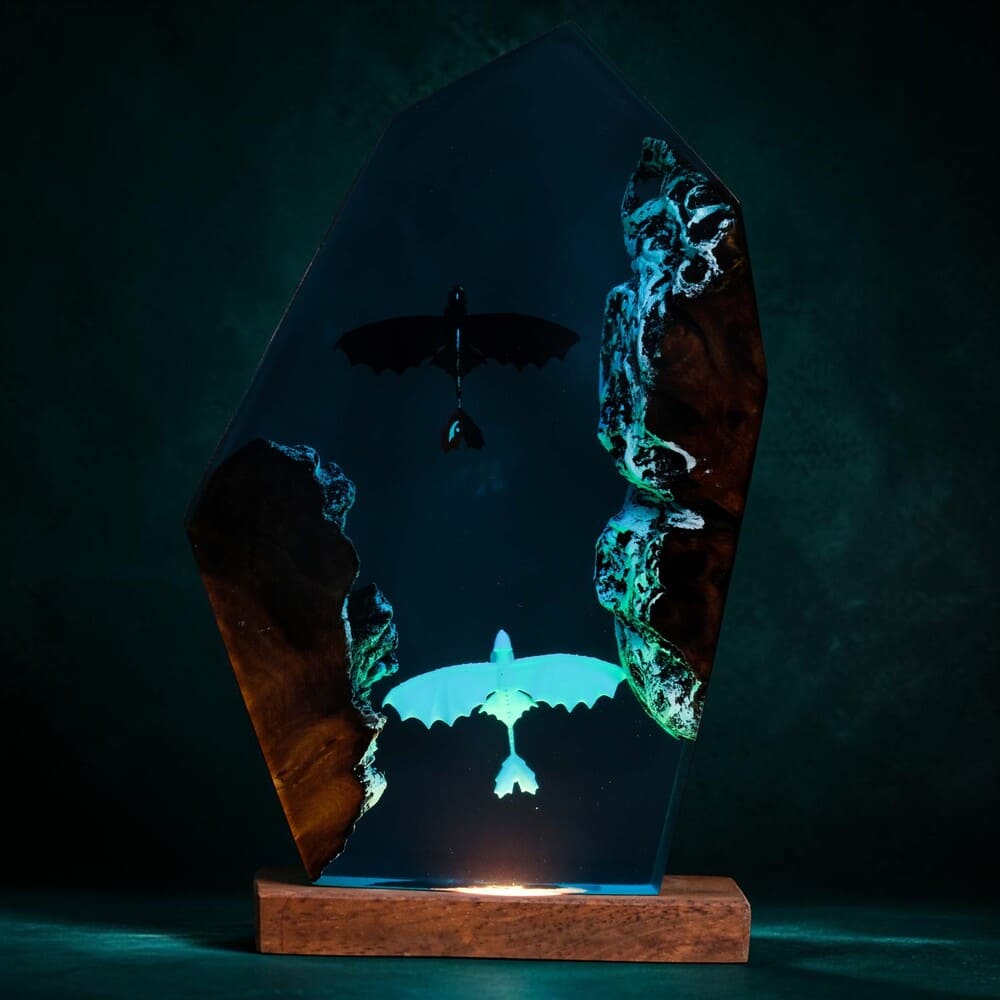 toothless resin lamp