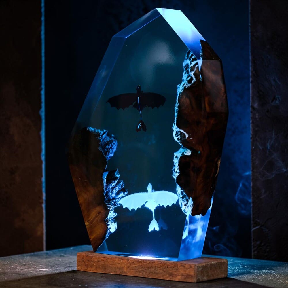 toothless night light epoxy