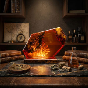volcano epoxy lamp