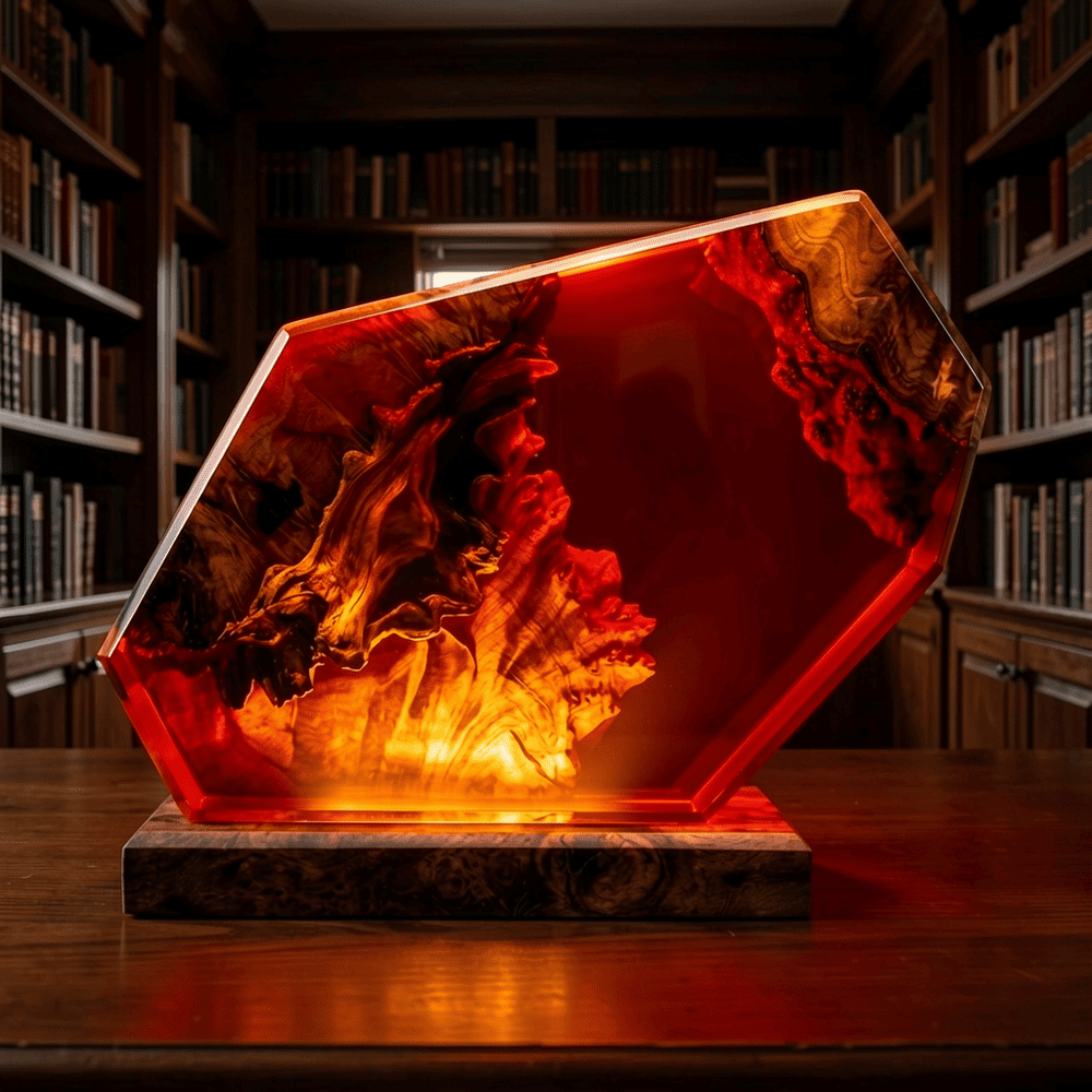 volcano lamp