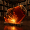 volcano resin lamp