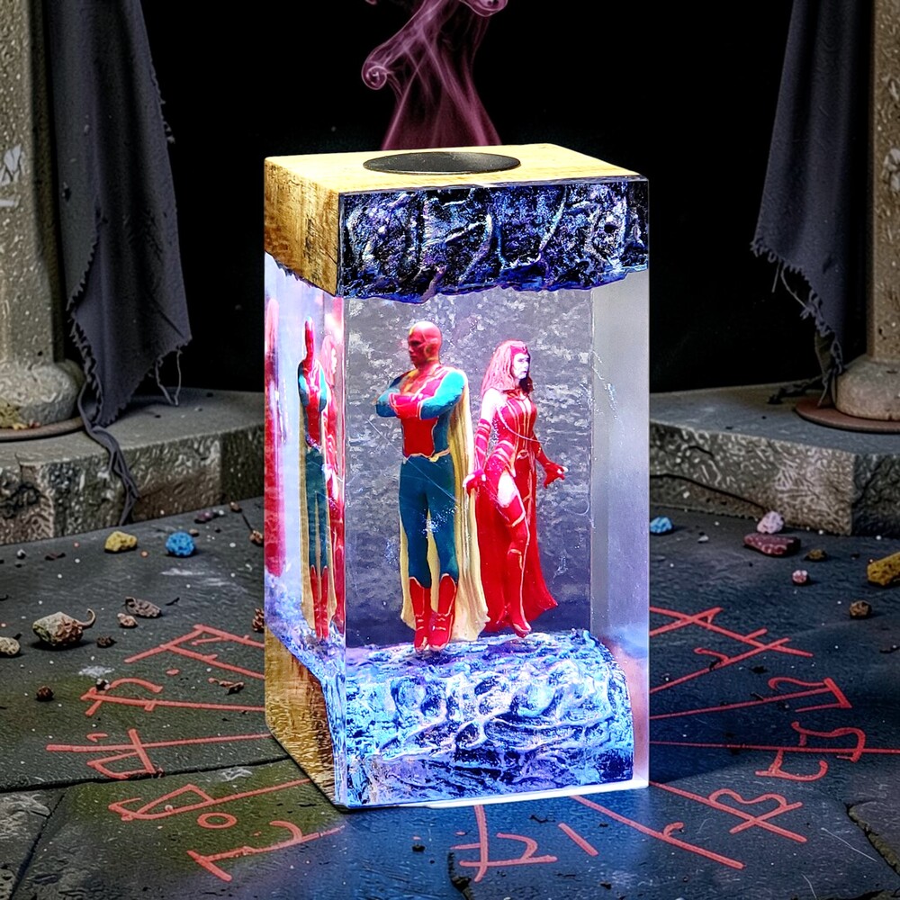 wanda vision epoxy table lamp