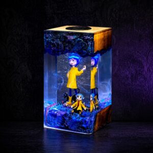 handmade coraline resin lamp